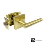 Torrens Series Passage Lever Set - Brushed Brass Finish