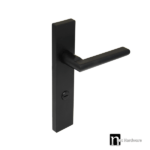 Matt Black Door Privacy Lever Set – Gippsland Series