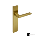 Brushed Brass Finish Dummy Door Handle  - Gippsland Series