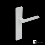 White Finish Door Passage Lever Set – Gippsland Series