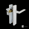 White Finish Door Passage Lever Set – Gippsland Series - Image 2
