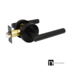 Lachlan Series Privacy Lever Set - Matt Black Finish