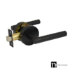 Lachlan Series Passage Lever Set - Matt Black Finish