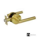 Lachlan Series Passage Lever Set - Brushed Brass Finish