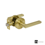 St Clair Series Privacy Lever Set - Brushed Brass Finish