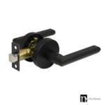 St Clair Series Passage Lever Set - Matt Black Finish