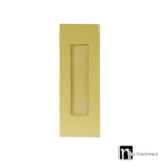 180mm Rectangular Sliding Flush Pull - Brushed Brass Finish