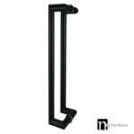 1200mm Matt Black Entry Door Pulls (Pair) - Stella Series