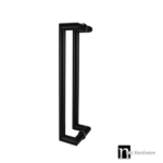 400mm Matt Black Entry Door Pulls (Pair) - Stella Series