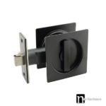 Matt Black Sliding Privacy Set - Maxwell Series