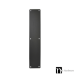 400 x 80mm Door Push Plate - Matt Black Finish
