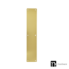 400 x 80mm Door Push Plate - Antique Brass Finish