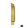 400mm Push and Pull Door Plate - Antique Brass Finish