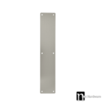 400 x 80mm Door Push Plate - Brushed Stainless Steel Finish