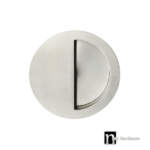 90mm Round Sliding Flush Pull - Semi Closed