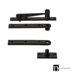 304 Grade Stainless Steel Pivot Hinge - Matt Black Finish