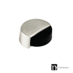 Round Button Shaped Door Stops - Stainless Steel Finish