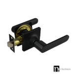 Kendall Series Passage Handle Set - Matte Black Finish