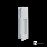 White Finish Sliding Passage Set - Morgan Series