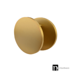 Nash Series Round Plate Door Pulls (Pair) - Marigold Finish