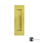 Brushed Brass Finish Sliding Flush Pull - 150mm x 50mm