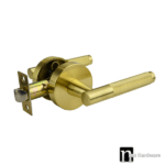 Malbena Series Passage Lever Set - Brushed Brass Finish