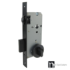 Heavy Duty Round Plated Roller Mortice Lock - Matt Black Finish