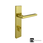 Brushed Brass Entry Door Lock Set – Gippsland Series