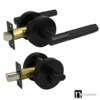Malbena Series Entry Lever Lockset - Matt Black Finish