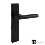 Matt Black Door Privacy Lever Set – Fraser Series
