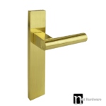 Brushed Brass Finish Dummy Door Handle  - Fraser Series