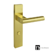 Brushed Brass Finish Door Privacy Lever Set – Fraser Series