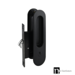 Barlee Series Sliding Key Lock Set  - Matt Black Finish