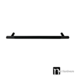 Matt Black Finish Ridged kitchen Handle (224mm) - Viper Series