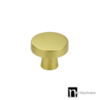 Mushroom-Shaped kitchen Knob - Brushed Brass Finish