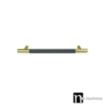 Mixed Brass Grey Finish kitchen Handle (160mm) - Viper Series