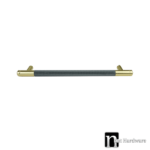 Mixed Brass Grey Finish kitchen Handle (224mm) - Viper Series