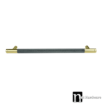 Mixed Brass Grey Finish kitchen Handle (288mm) - Viper Series