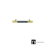 Mixed Brass Grey Finish kitchen Handle (96mm) - Viper Series
