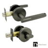 Gunmetal Finish Single Cylinder Entrance Set - Malbena Series
