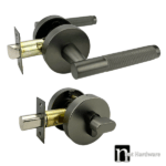 Gunmetal Finish Single Cylinder Entrance Set - Malbena Series