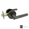 Malbena Series Passage Lever Set - Gunmetal Finish
