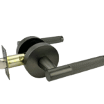 Malbena Series Passage Lever Set - Gunmetal Finish