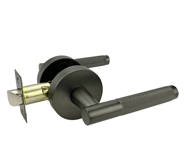Malbena Series Passage Lever Set - Gunmetal Finish