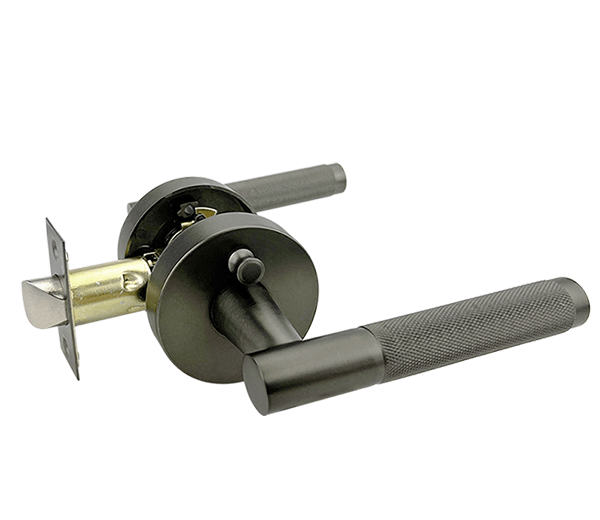 Malbena Series Privacy Lever Set - Gunmetal Finish