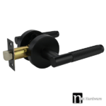 Matt Black Finish Passage Lever Set - Esperance Series
