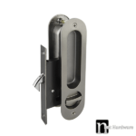 Gunmetal Finish Sliding Privacy Set - Barlee Series