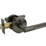 Gunmetal Finish Privacy Lever Set - Esperance Series