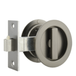 Gunmetal Finish Sliding Round Handle Privacy Set - Maxwell Series