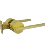 Brushed Brass Passage Lever Set - Pedder Series